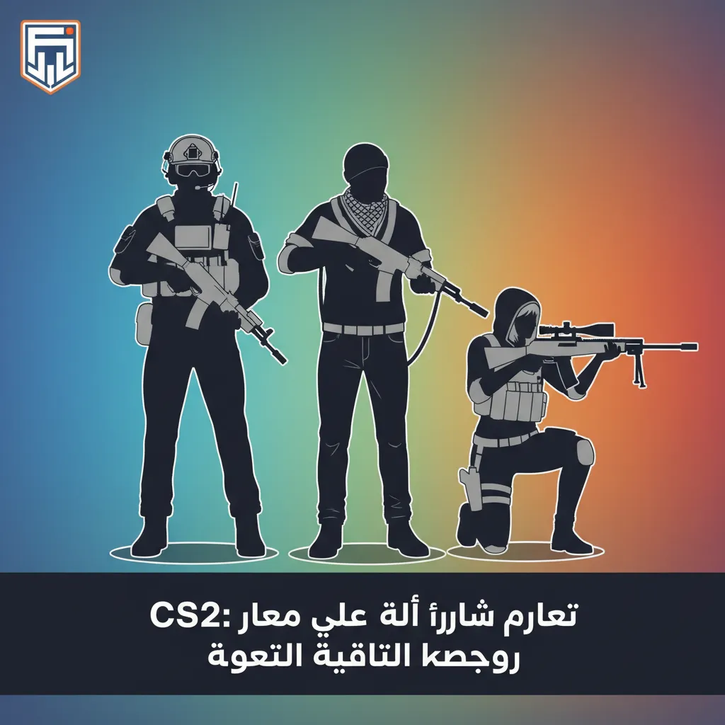 تصميم ترويجي للعبة CS2 يعرض رهان لايف قبل وأثناء المباراة على الفائز والجولات، مع ذكر Dust2 وMirage وبطولات كبرى.