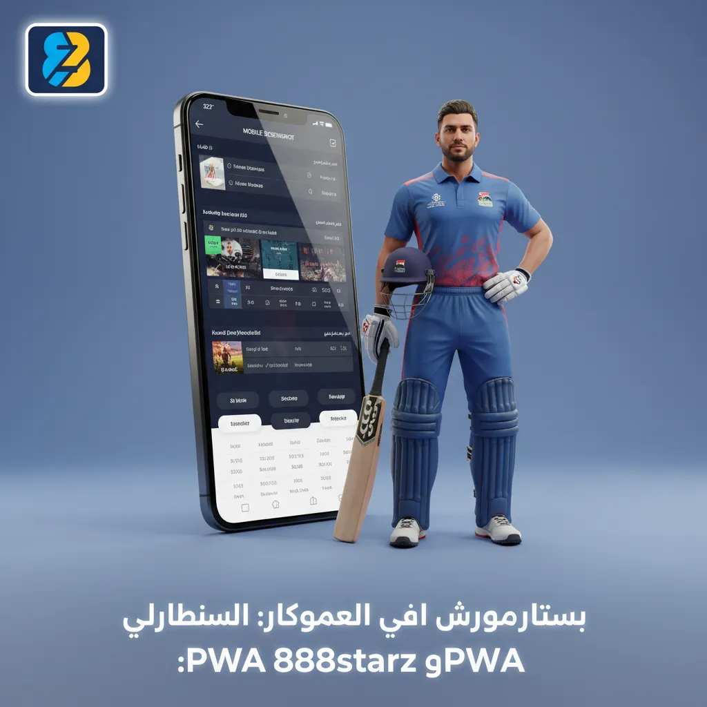 شاشتان موبايل تعرضان واجهة 888starz للكريكيت على أندرويد وتطبيق ويب PWA، أسواق قبل وأثناء اللعب، رهان ومؤشرات أسعار لحظية