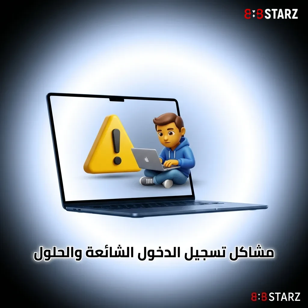 جدول يوضح مشاكل تسجيل الدخول الشائعة مثل كلمة المرور الخاطئة والحساب المعلق مع حلولها العملية